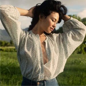 Doen Cream Floral Blouse